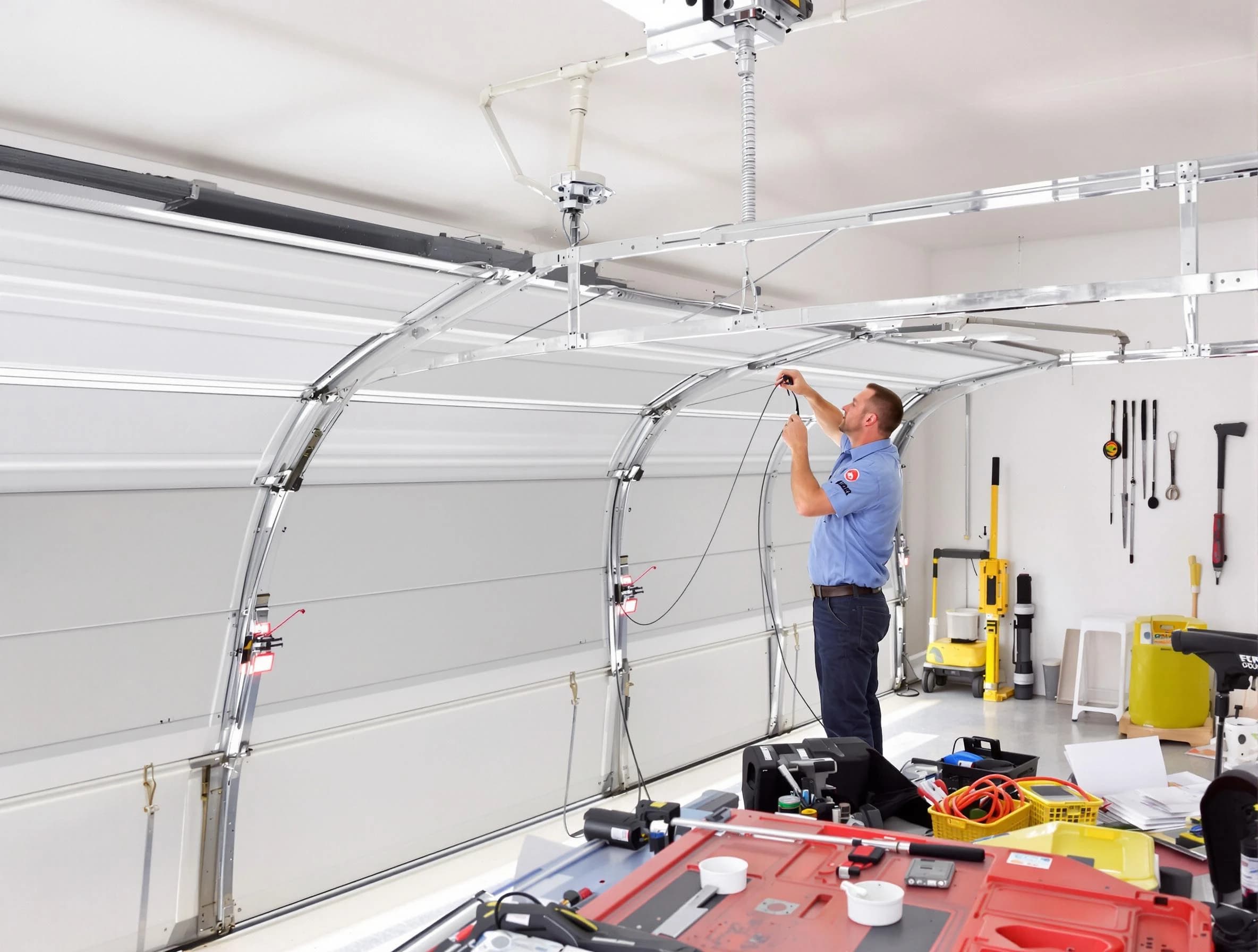 Garage door cable repair service by Arlington Garage Door Repair in Arlington