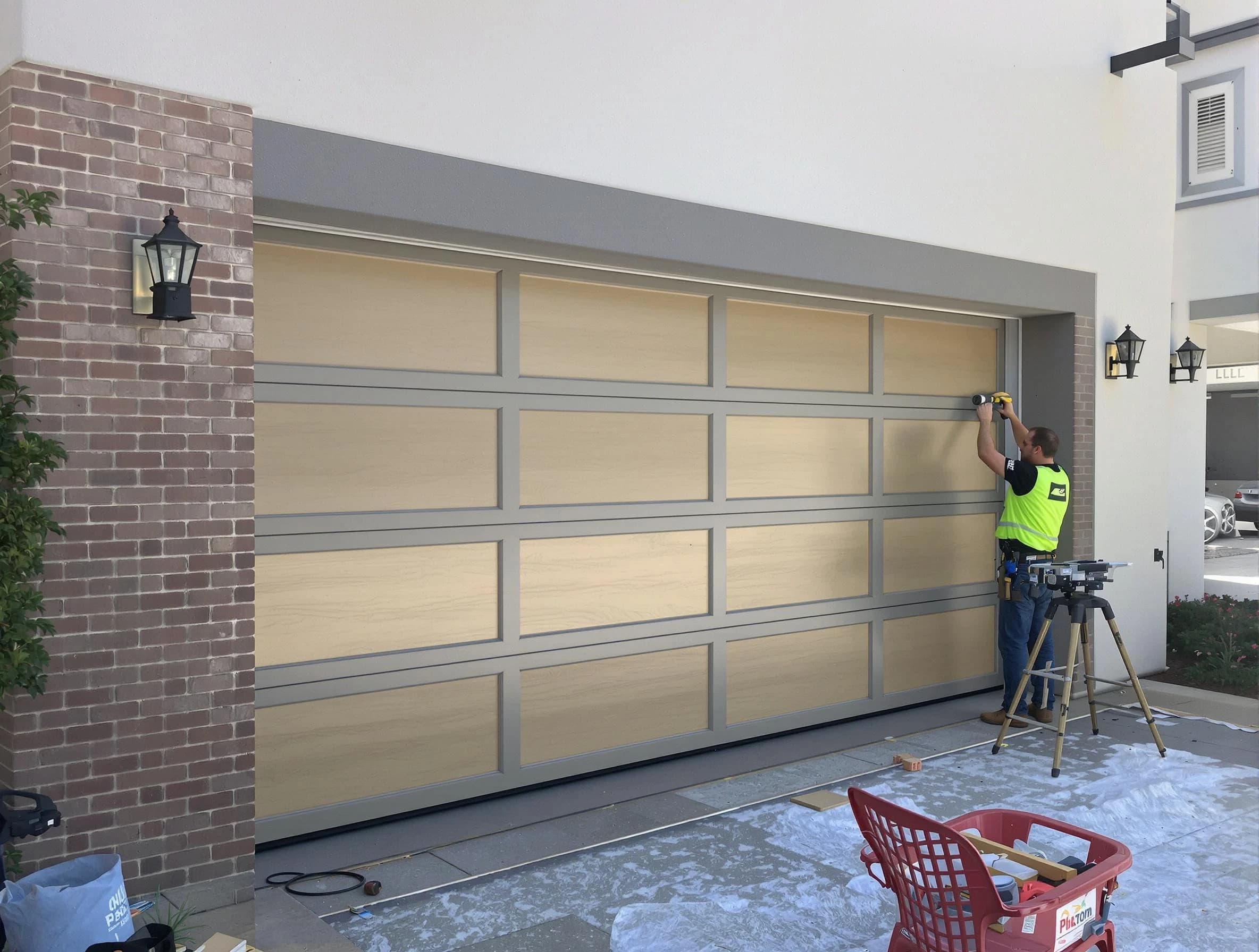 Garage door replacement service by Arlington Garage Door Repair in Arlington