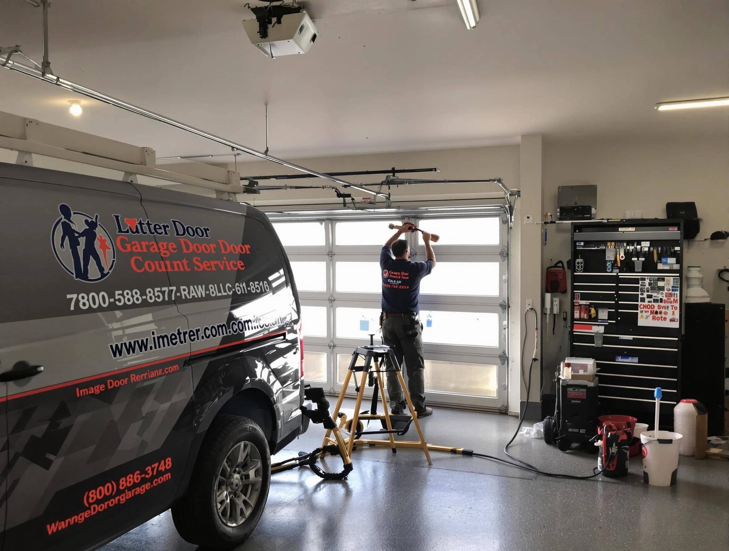 Arlington Garage Door Repair rapid response team performing same-day repair in Arlington