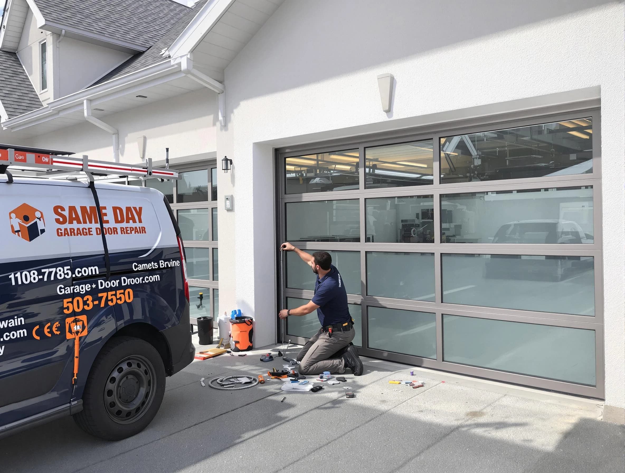 Same-day garage door repair service by Arlington Garage Door Repair in Arlington