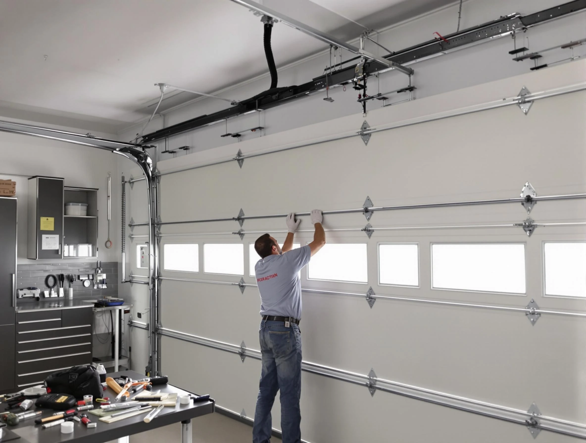 Garage Door Track Repair in Arlington