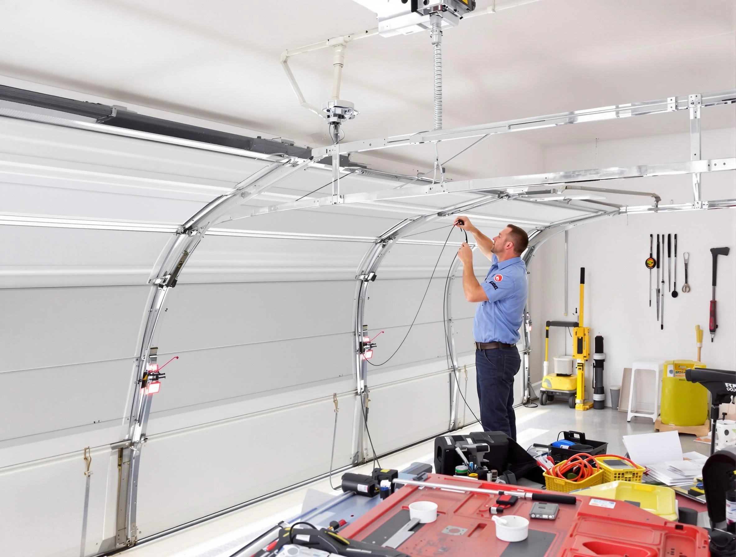 Garage door cable repair service by Arlington Garage Door Repair in Arlington