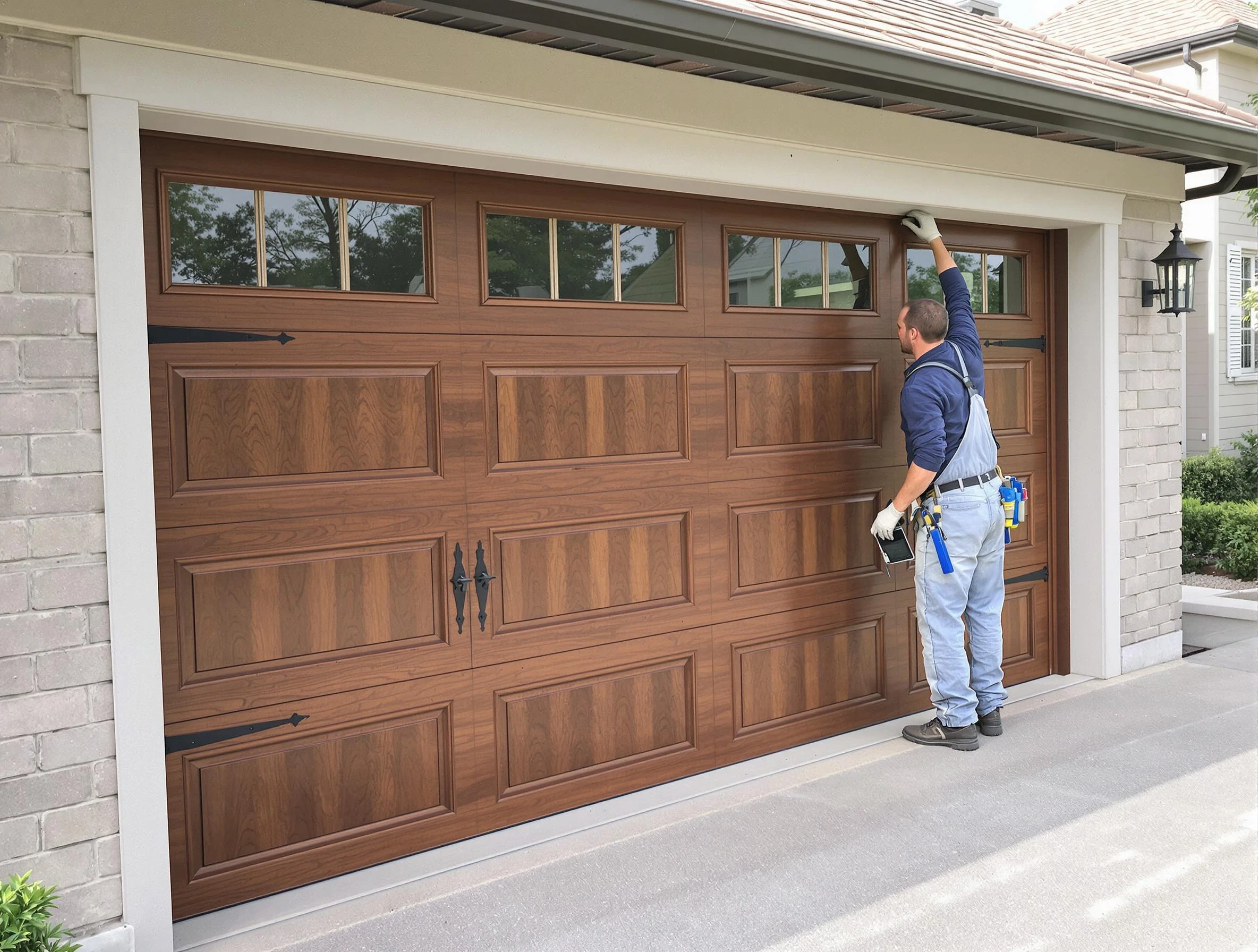 Custom garage door showcase by Arlington Garage Door Repair in Arlington
