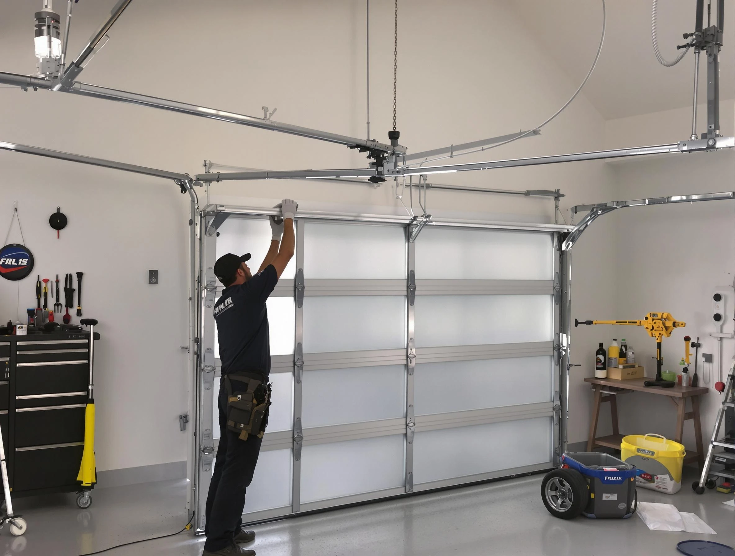 Arlington Garage Door Repair certified team performing precision garage door installation in Arlington