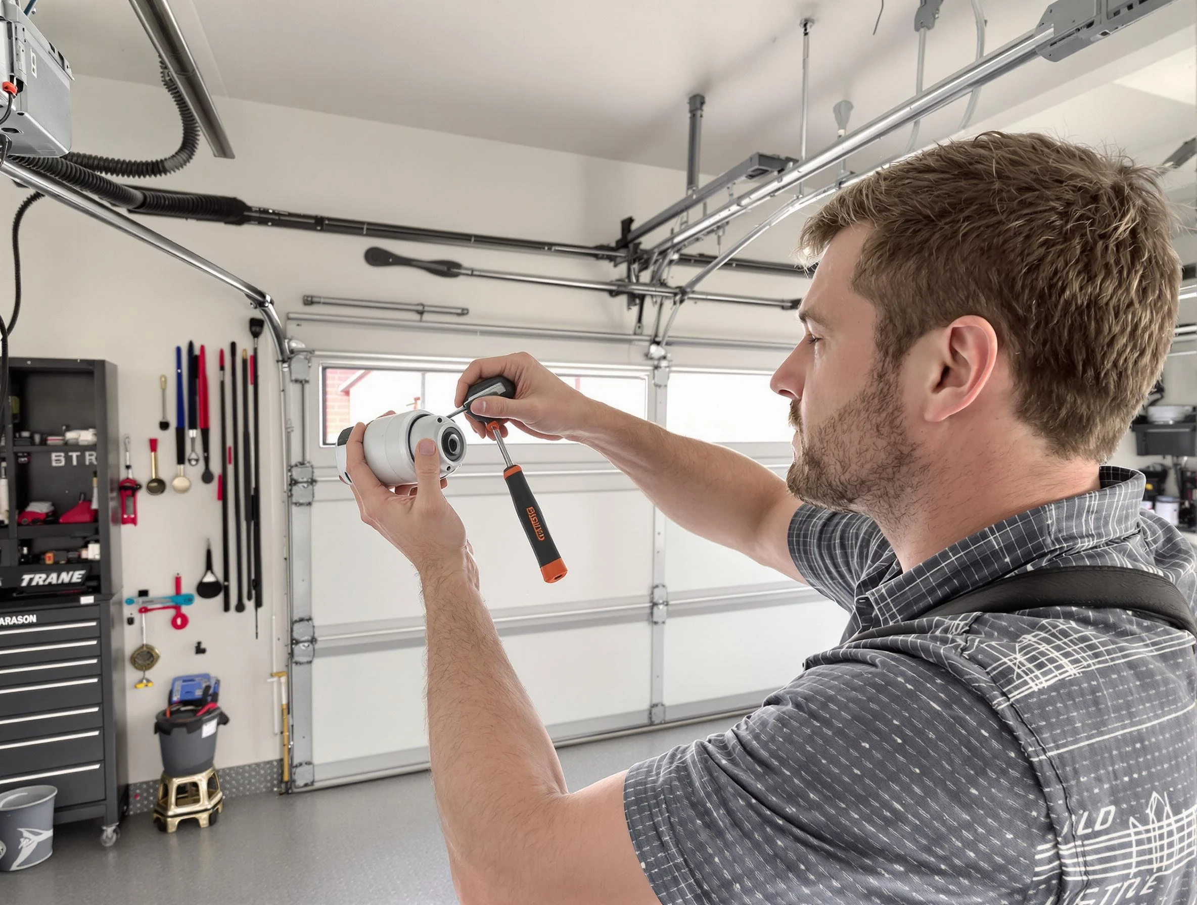 Garage door opener repair service by Arlington Garage Door Repair in Arlington