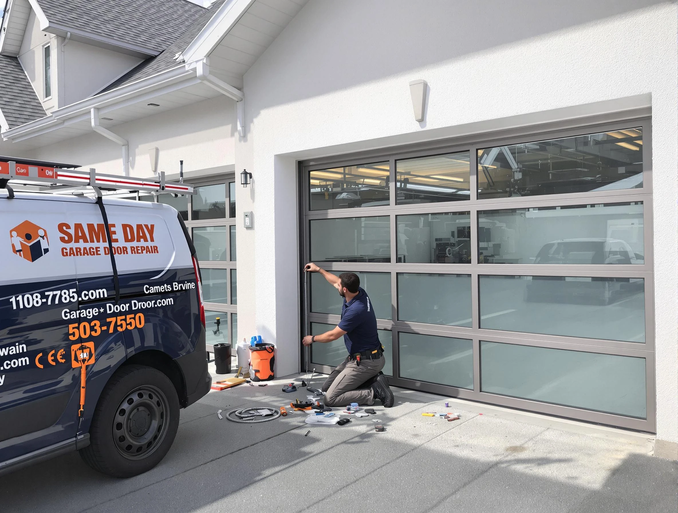 Same-day garage door repair service by Arlington Garage Door Repair in Arlington